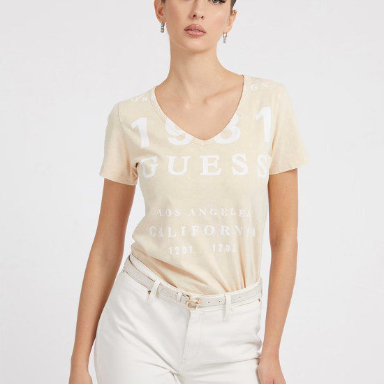Guess Γυναικεία κοντομάνικη μπλούζα Downtown Tee